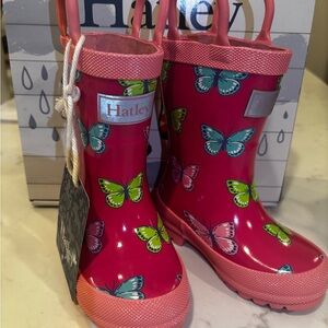 Hatley Pink and Orange Kids' Rain Boots
